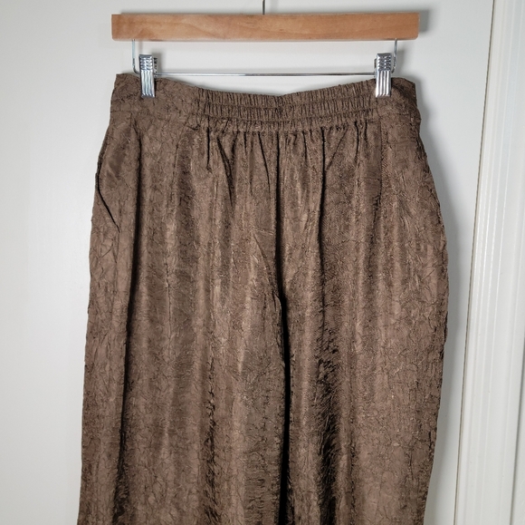 House of Harlow Brown Crinckle Pants Size Small House of Harlow Pants Chic Work - Picture 10 of 10